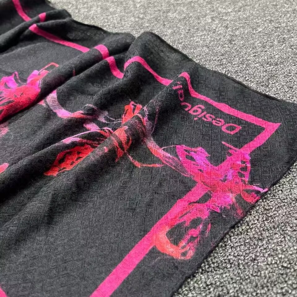 Foreign trade original single Spanish new summer print colorful bright sun protection shawl scarf