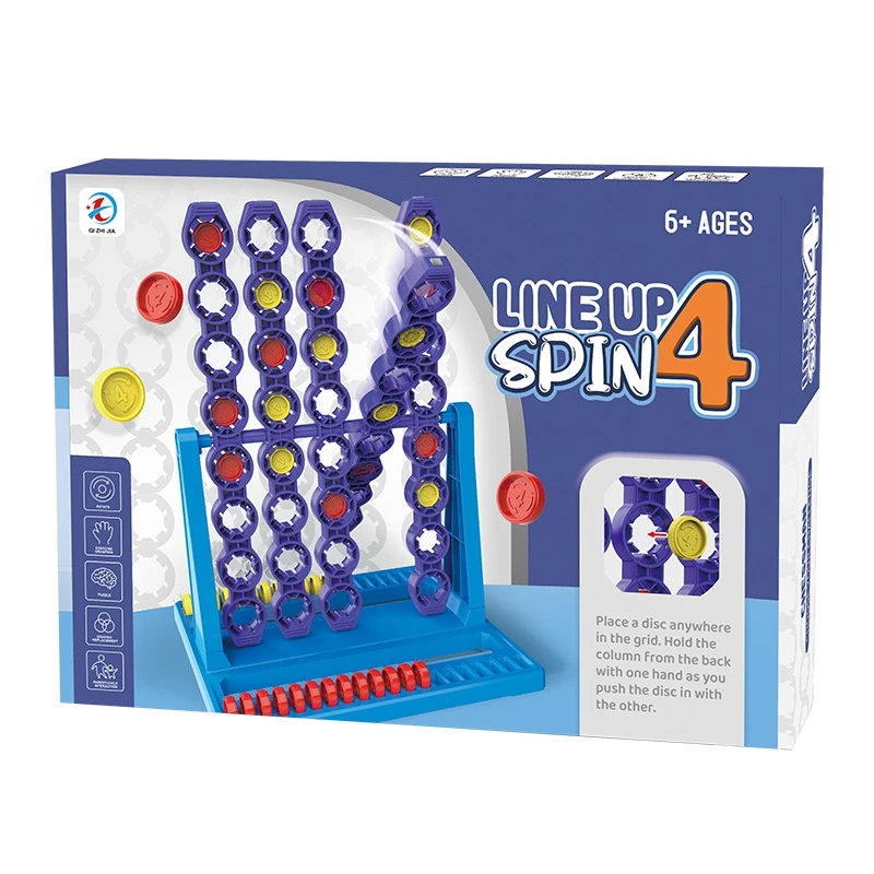 知育玩具チェス子供のおもちゃパズルボードゲームラインアップ 4 クラシックファミリーおもちゃ垂直ブルー垂直接続ボードチェッカー