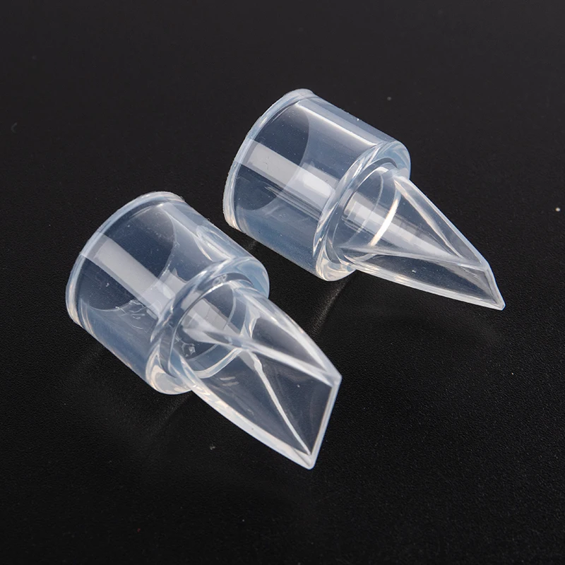 Extractor de leche con válvula de pico de pato, extractor de leche, protección de reflujo, pezón de alimentación de bebé de silicona, Manual/eléctrico, accesorios de extractor de leche, 2 piezas