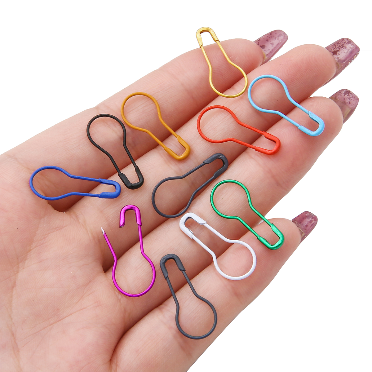 Aproximadamente 100 Uds. Hulu Pins posicionamiento de ropa etiquetas colgantes etiquetas colgantes hebilla alfileres de pecho ropa fija