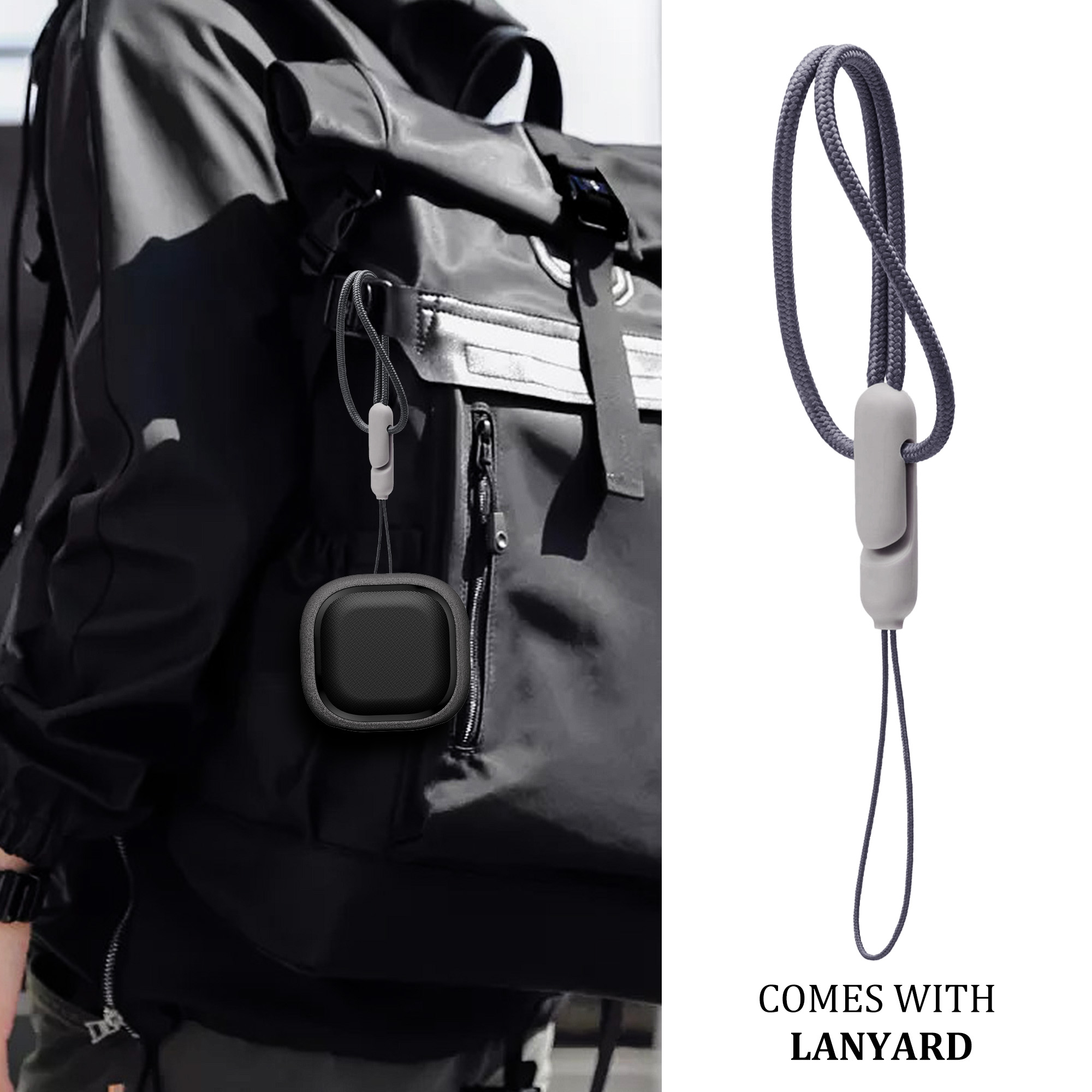 Schutzhülle für Samsung Galaxy Buds FE, Buds2 Pro, Buds2, Buds Live, Buds Pro Hülle, Hartschalenhülle mit Umhängeband