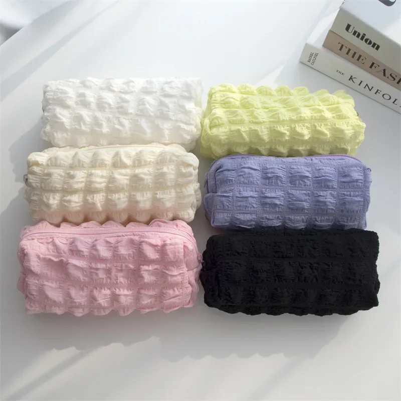 Estuche para lápices con esponjas bonitas para niñas y niños, bolsa de papelería Kawaii, estuche para bolígrafos, caja de gran capacidad para estudiantes, suministros para el regreso a la escuela