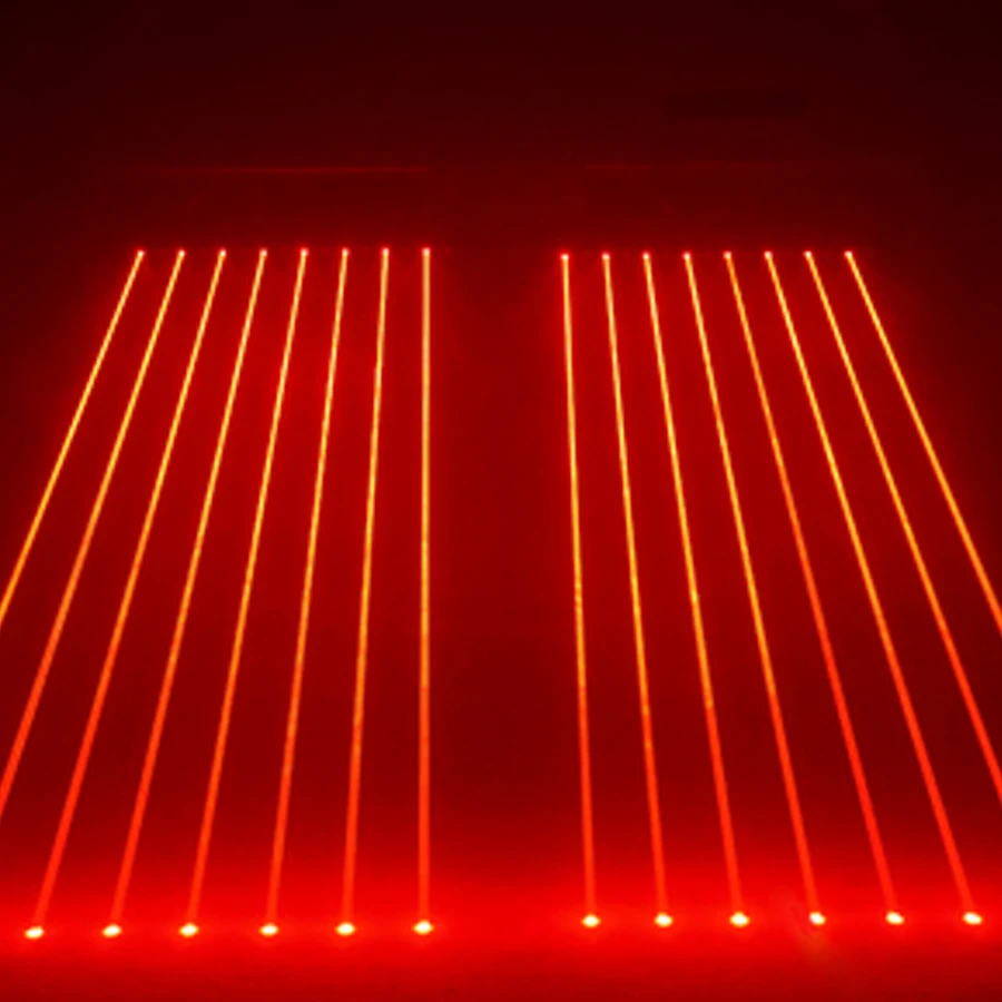 Lumière laser à tête mobile à 8 yeux, faisceau mobile, lumière de scène, barre DMX, KTV Chang, 500MW