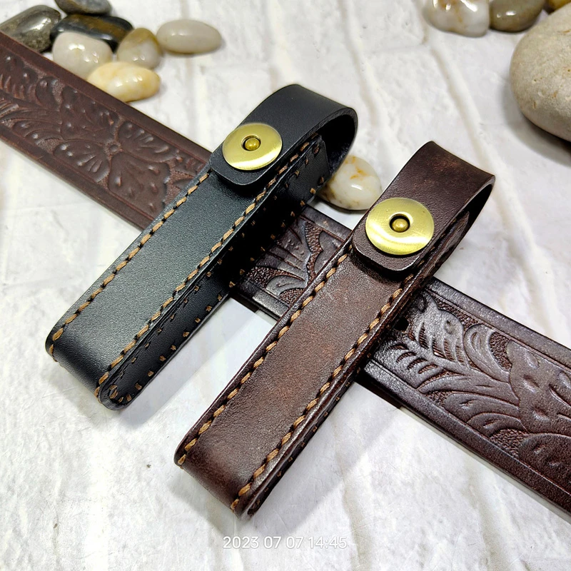 Estojo tático portátil para lápis, caneta de injeção de insulina, bolsa de cintura, cinto de couro, feito à mão, personalizado pd