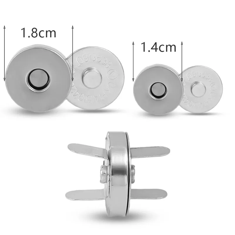 12-40 pezzi di chiusura magnetica invisibile senza punto bottoni per borse portafoglio cappotto borse fibbia magnetica parti per bagagli in metallo accessori