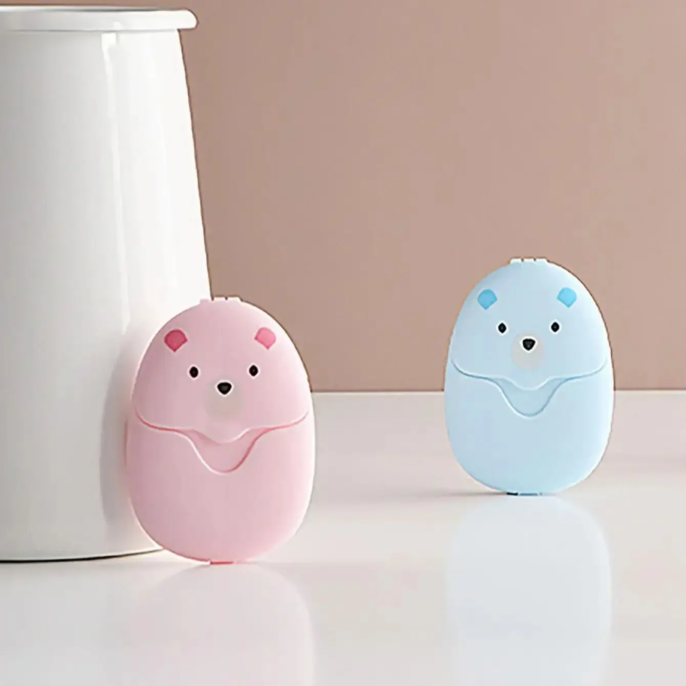 50 pçs bonito viagem portátil sabão papel ao ar livre flocos de sabão descartáveis lavagem das mãos mini peças de sabão encaixotado