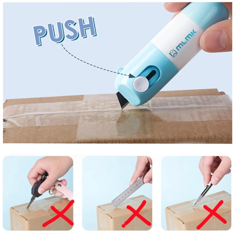 Thermische Papier Korrektur Flüssigkeit mit Messer Paket Box Opener Hause Büro Anti Peep Identität Informationen Privatsphäre Schutz Radiergummi