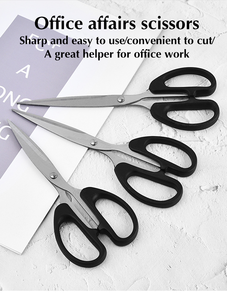 7.9" Scissors, Stainless Steel Blades, Soft Grip Handle, Suitable for Households,Offices and Schools, All Purpose