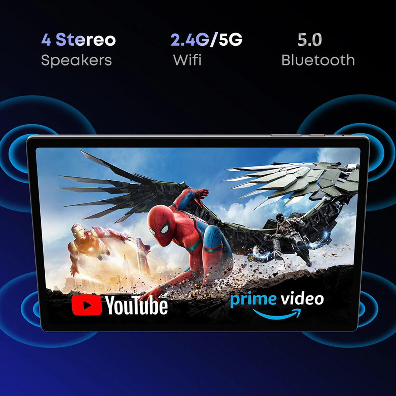 2024 New Google Pad 10.1 Inch Tablets 2K FHD Display Octa Core 8GB RAM 256GB ROM Dual 4G LTE 5G WiFi Android Tablet PC 8000mAh