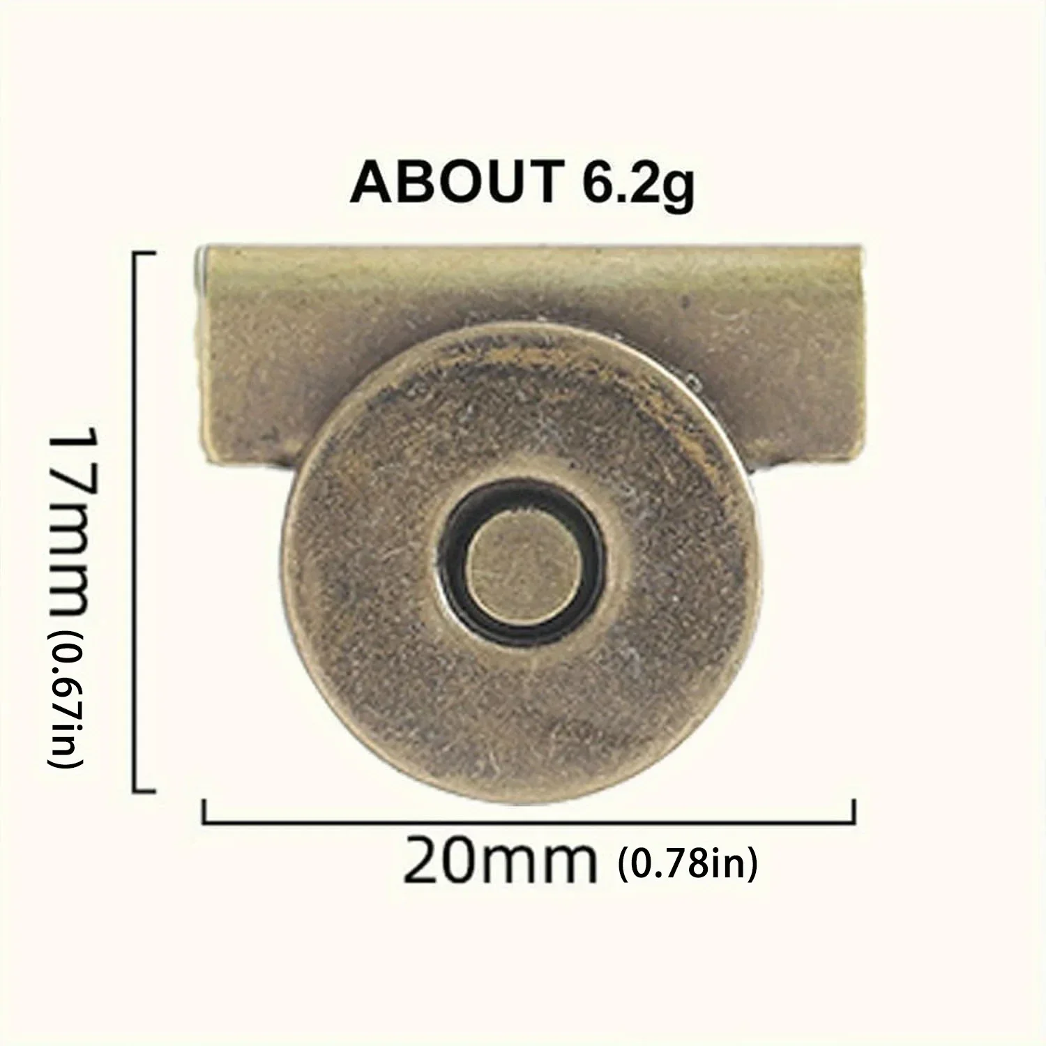5 Paar Druckknöpfe aus Metall, nahtloser magnetischer Schnallenverschluss für Tragetaschen, Kleidung und Heimwerkerarbeiten, kein Nähclip für Geldbörse
