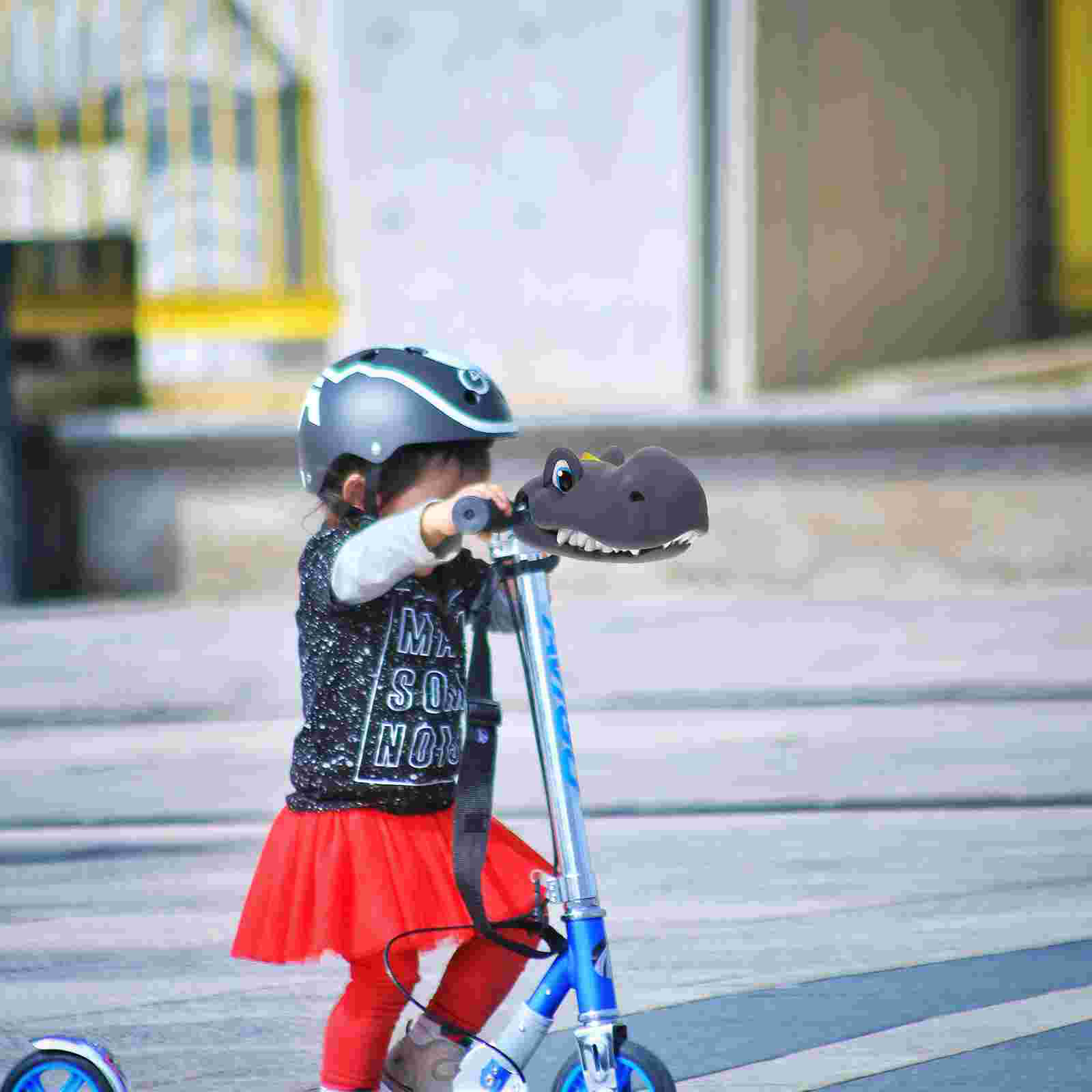 Handlebar Decoration Mini Bike Dinosaurs Decorative Scooter Supply Silicone Head Toy Aldult Balance Adorn