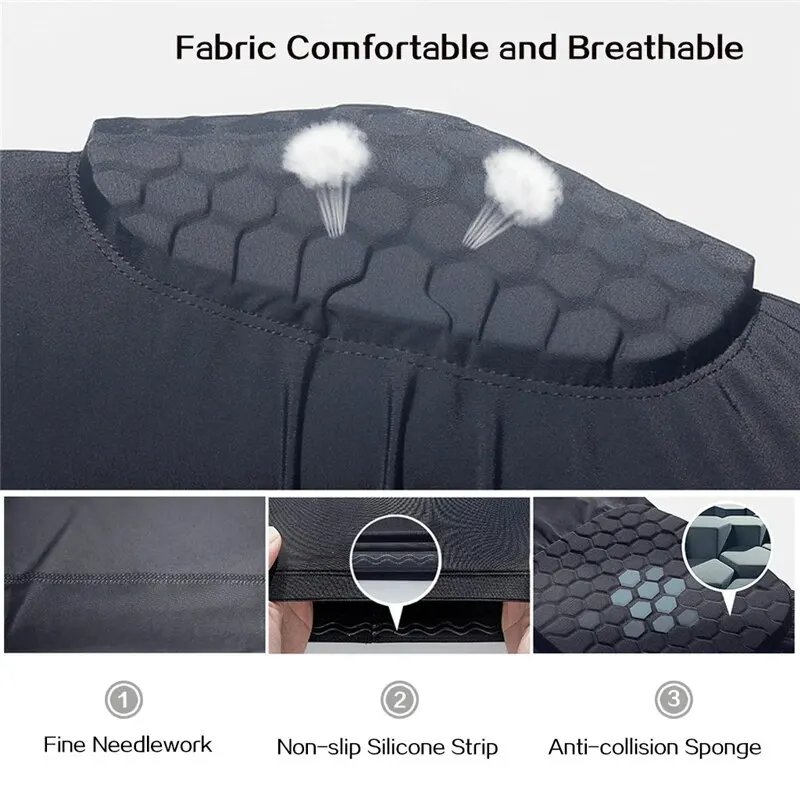 Ginocchiere da basket Protezione Manicotto di compressione Tutore in schiuma a nido d'ape Ginocchiera anticollisione Attrezzatura fitness Supporto per pallavolo