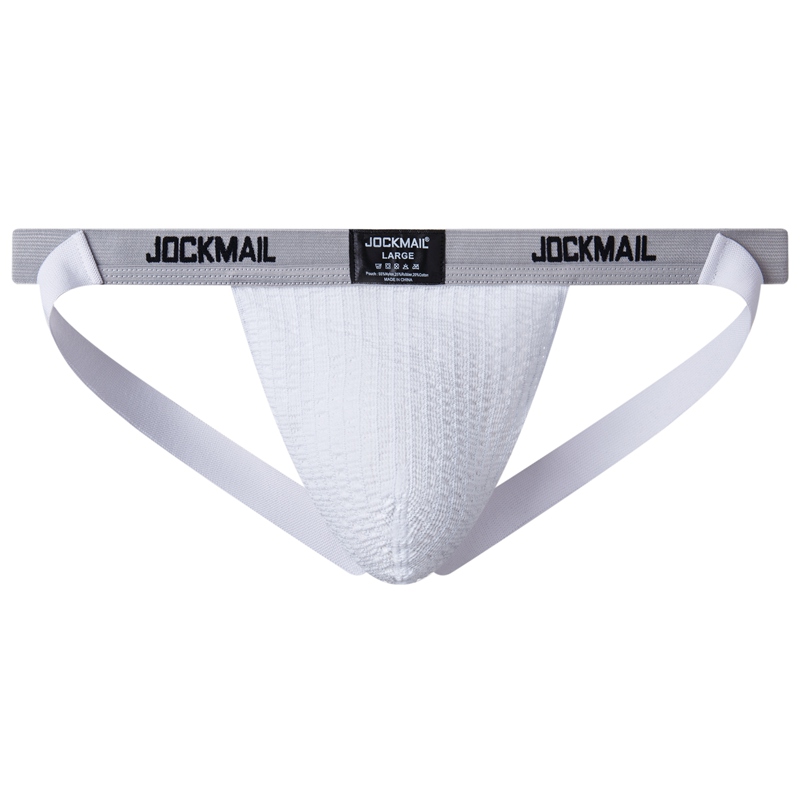 JOCKMAIL сексуальное модное мужское нижнее белье высокого качества однотонные бандажи для геев большого размера дышащие спортивные мужские стринги и стринги