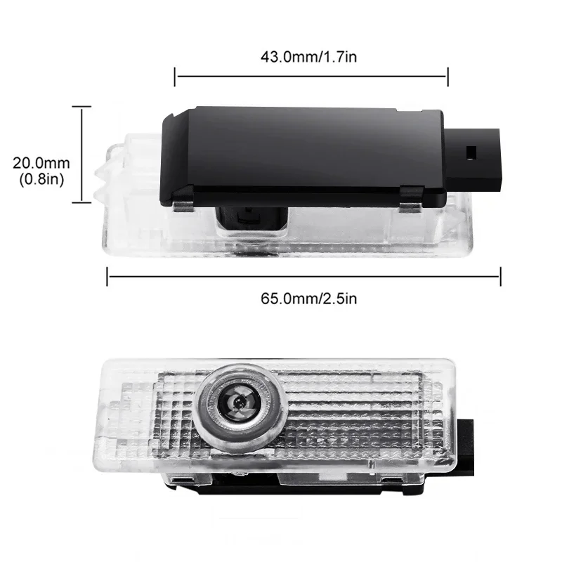 2X LED puerta de coche bienvenida lámpara de cortesía proyector de luz para BMW X5 E70 E60 F10 F20 F30 X3 X6 Z E90 E92 E83 E87 E46 3 5 6 7 series
