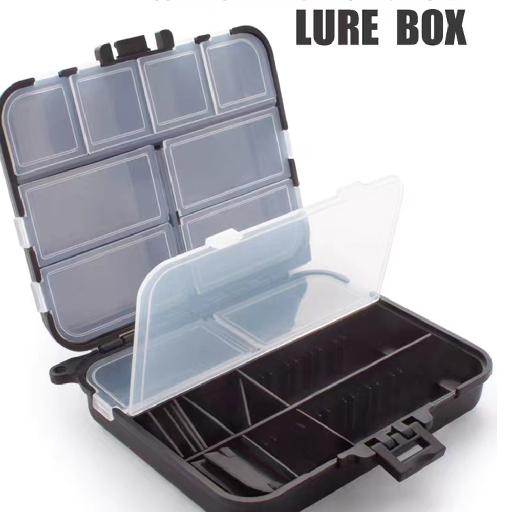 Aufbewahrungsboxen für Angelgeräte, Köder, tragbarer doppelseitiger Köderhaken-Organizer, Mini-Angelbox für Köder