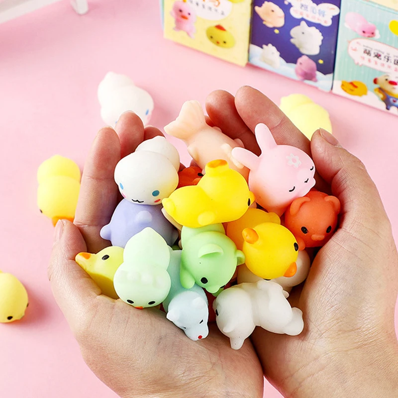 Mochi Squishy ของเล่นสัตว์น่ารัก Fidget บีบความเครียดของเล่นเด็กของขวัญตลกวันเกิด Party Favors ห้องเรียนรางวัล