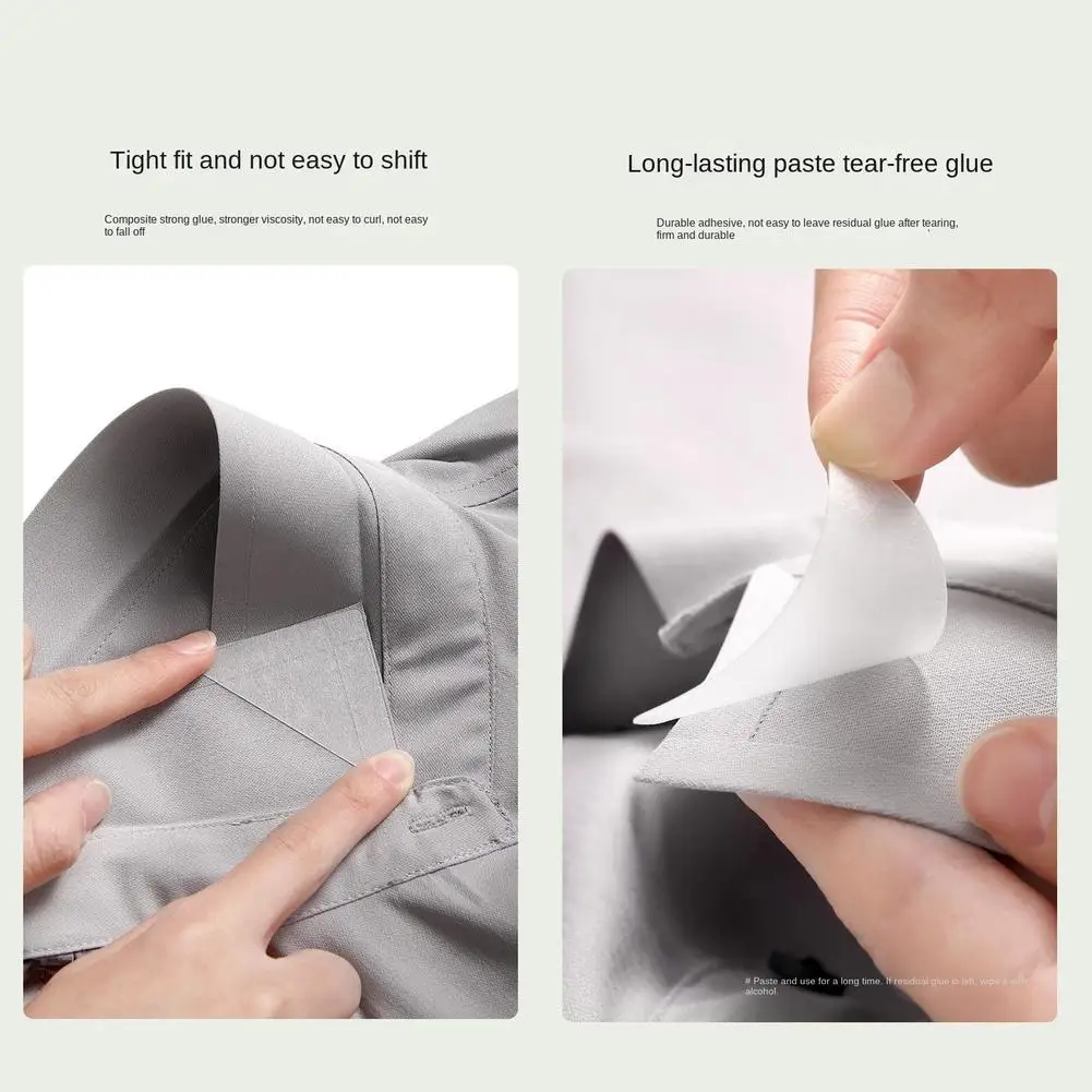 Collar Corner Anti-curling Horn Fixed Brace Disposable Styling Strap Invisible Collar Invisible Tape Self-adhesive P1d4