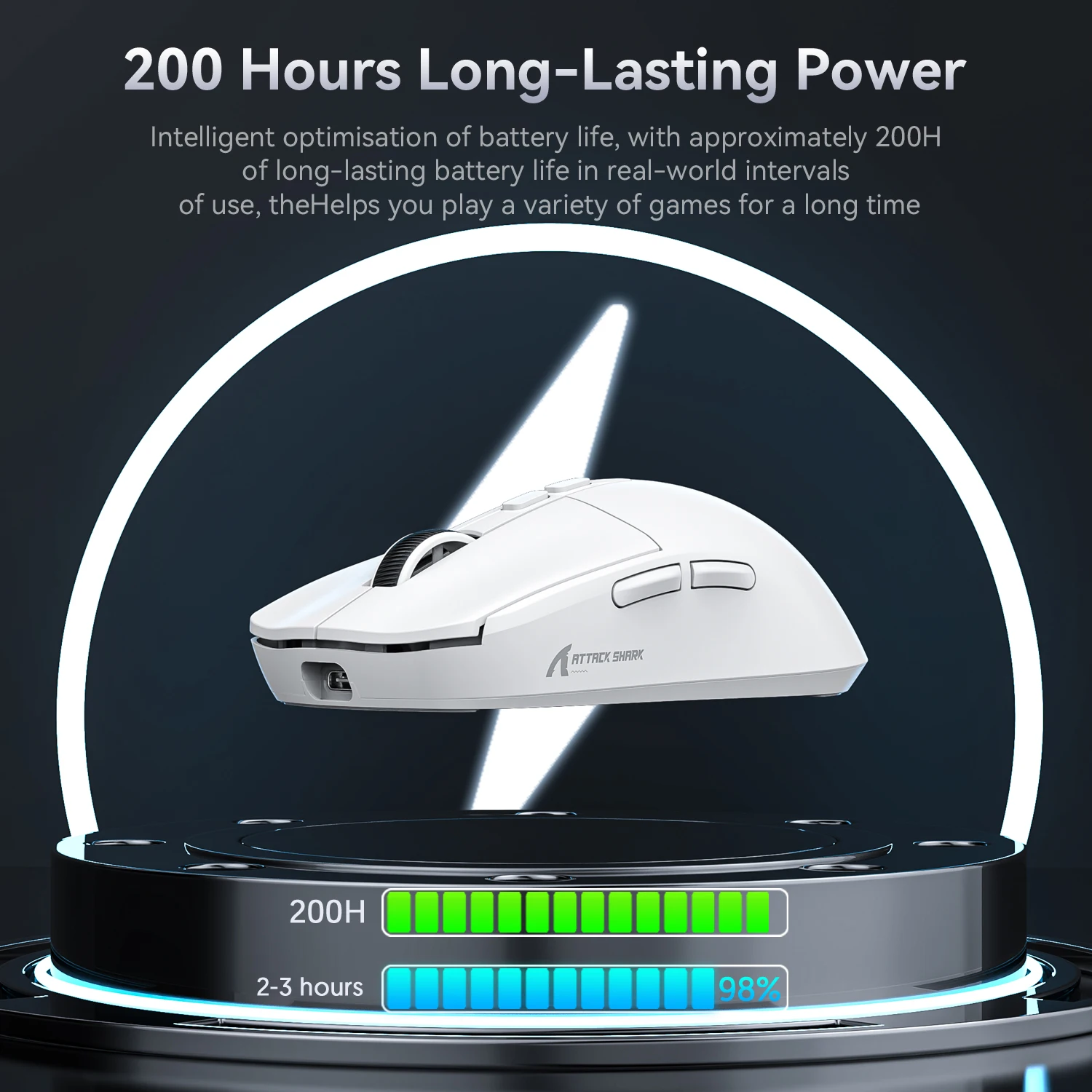 Wireless Gaming Mouse Attack Shark X6 Bluetooth Tri-Mode Connection,PAW3395,RGB,Touch Magnetic Charging Base,Macro Gaming Mouse