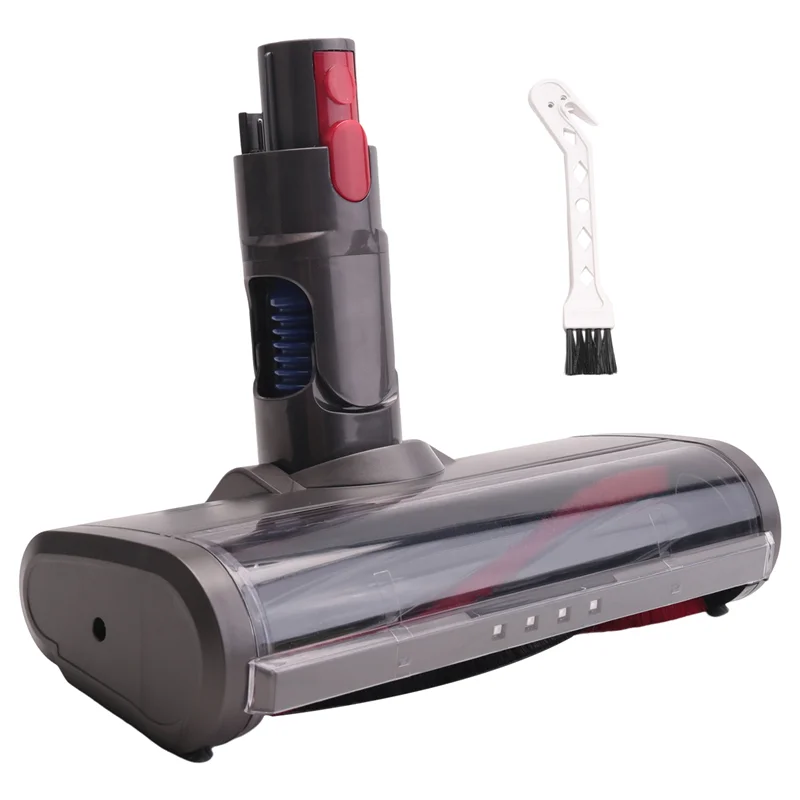 Brush for Dyson V7 V8 V10 V11 V15 Vacuum Cleaner Floor Brush Head with Green LED Lights for Carpets and Hard Floors