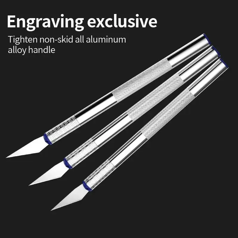 13 pezzi set di coltelli da intaglio in acciaio al carbonio opere d'arte incisione kit di taglierine per legno modello riparazione punte di carta coltello per scultura multiuso