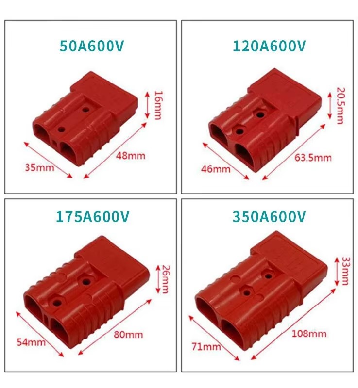 5/10pcs 50A/120A/175A/350A Anderson Stijl Plug Connectors 12-24V DC Power Tool Oplader Batterij Elektronische Accessoires