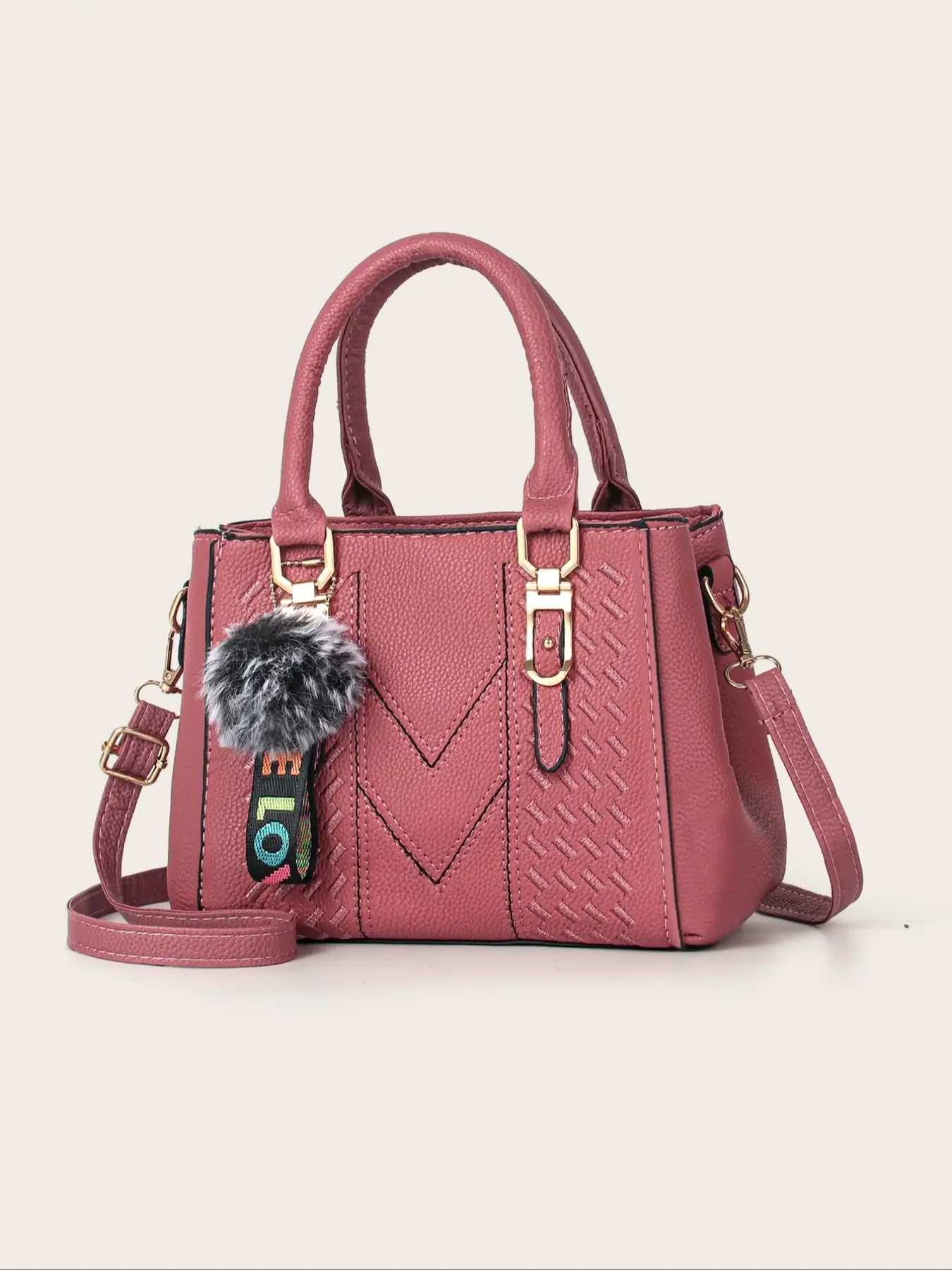 Sac à bandoulière brodé de grande capacité pour femmes, sac à main décontracté à la mode pour un usage quotidien