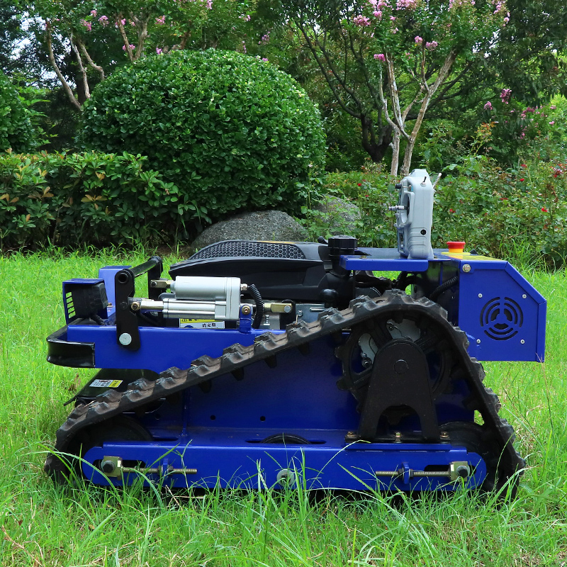 Customized Crawler Lawn mower Remote Control Zero Turn Multi-Functional Low Emission Gasoline