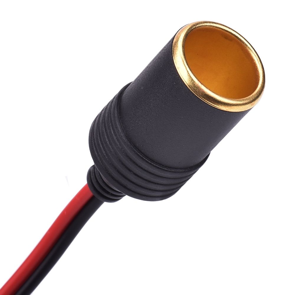 Dc 12v 24v carro motocicleta caminhão ônibus isqueiro soquete carregador cabo conector adaptador com 20a fusível 14awg 30cm 1m 2m 3m