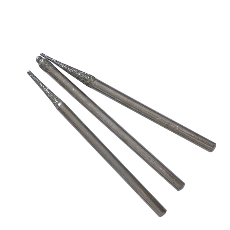 30pcs/lot Shank Diamond Burs Set With Box For Electric Grinder Power Accessories Abrasive Drill Bit Rotary Tool Sets 2.35mm
