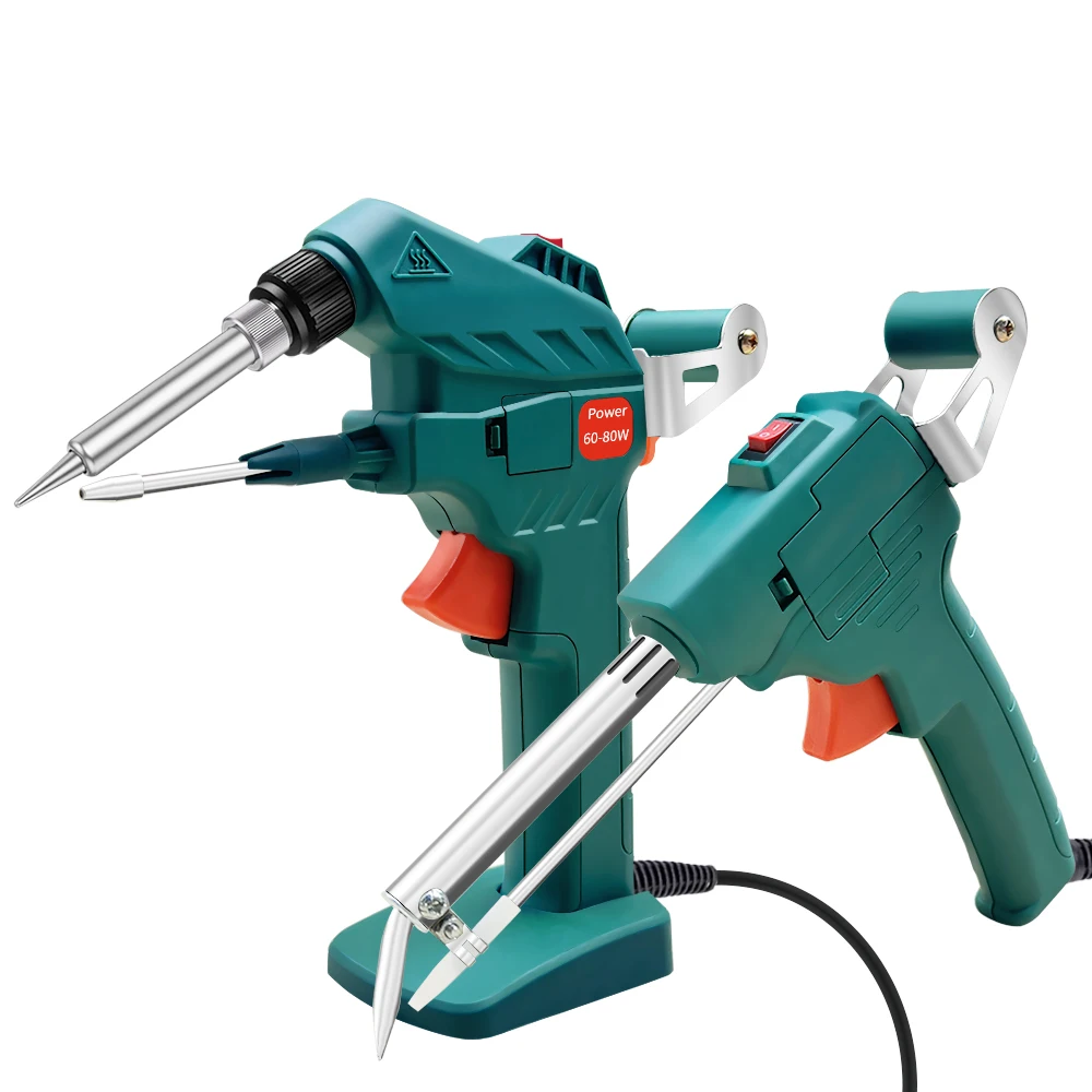 Electric Soldering Iron Gun Hand-held Internal Heating Soldering Iron Automatically Send Tin Gun Soldering Welding Repair Tool