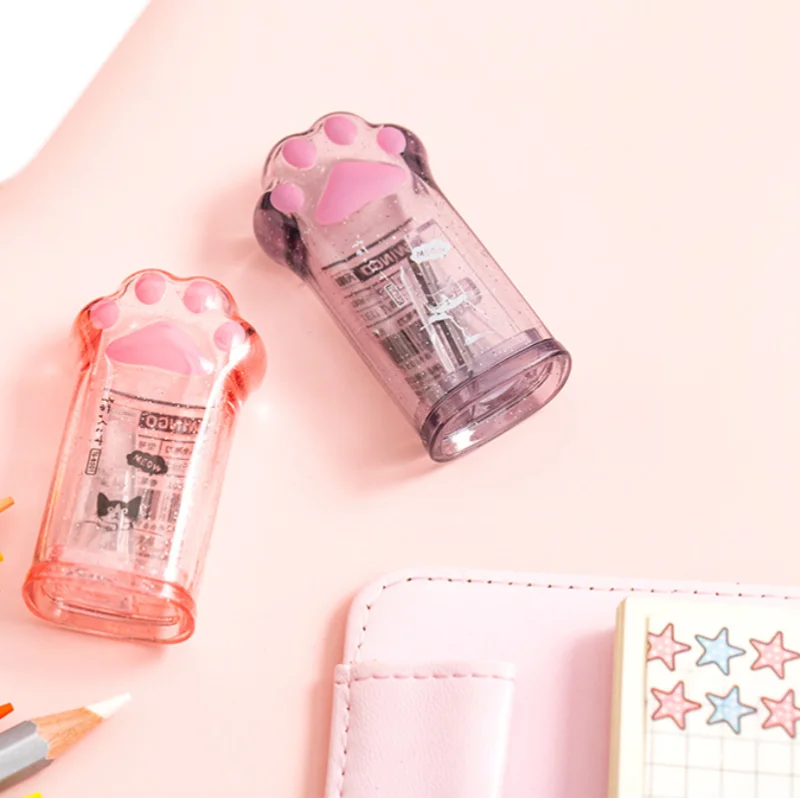 Kawaii Cat Paw Shaped Pencil Sharpener Cancelleria Regalo per bambini Materiale scolastico carino Cancelleria coreana