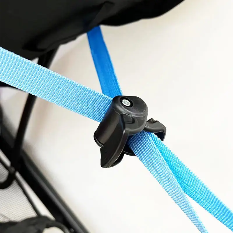 Acessórios para carrinho de bebê com ajuste de encosto e fivela espessa de nylon, guarda-chuva contínuo, acessórios para carro com antiderrapante
