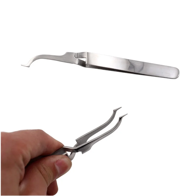 ทันตกรรมจัดฟันแหนบสําหรับ Buccal Tube Bonding Tweezer ผู้ถือ Forcep Posterior Bracket เครื่องมือทันตกรรม