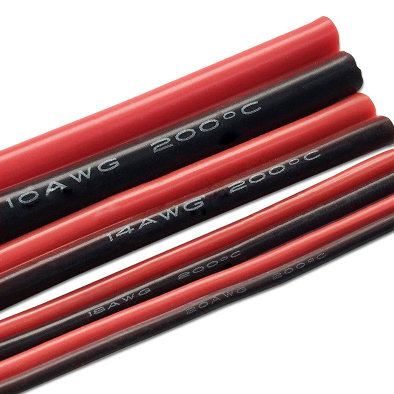 2 Pin Parallel Wire Red Black 8-10-12-14-16-18-20-22-24-26-28-30 AWG Electrical Wire 1m/3m/5m/10m Silicone Tinned Copper Wire