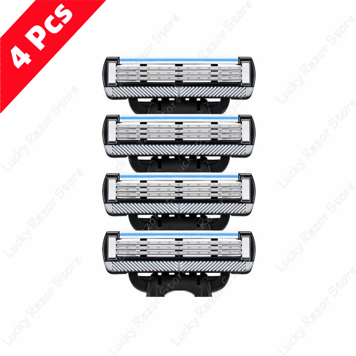 New Stainless Steel Blade Sharp 3 Layer Safety Razor for Gillette Mach 3 Manual Razor Blades Replacement Refills Blades