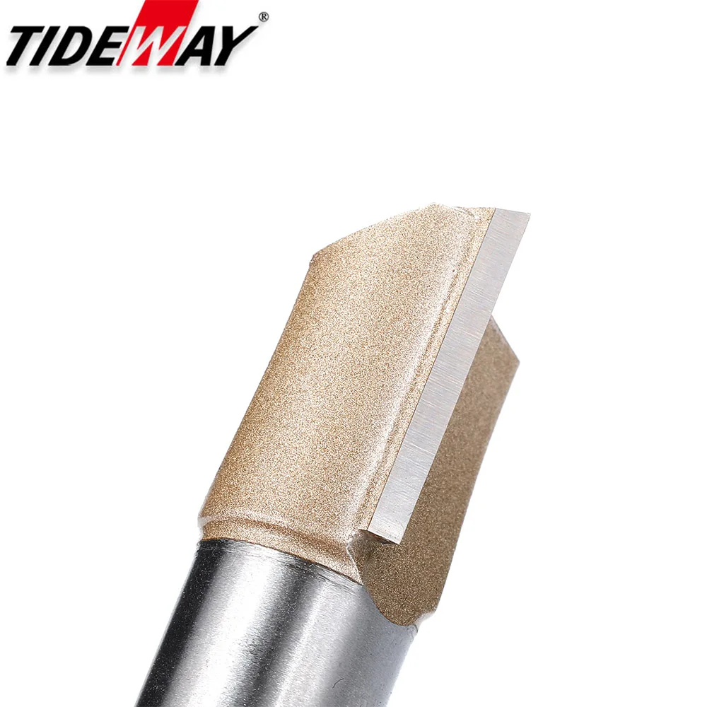 Tideway ตรง Router Bits 1/2 1/4 Shank ขลุ่ยคู่ Plunge เครื่องตัดคาร์ไบด์ Tipped ตัดไม้ Slotting เครื่องมือ