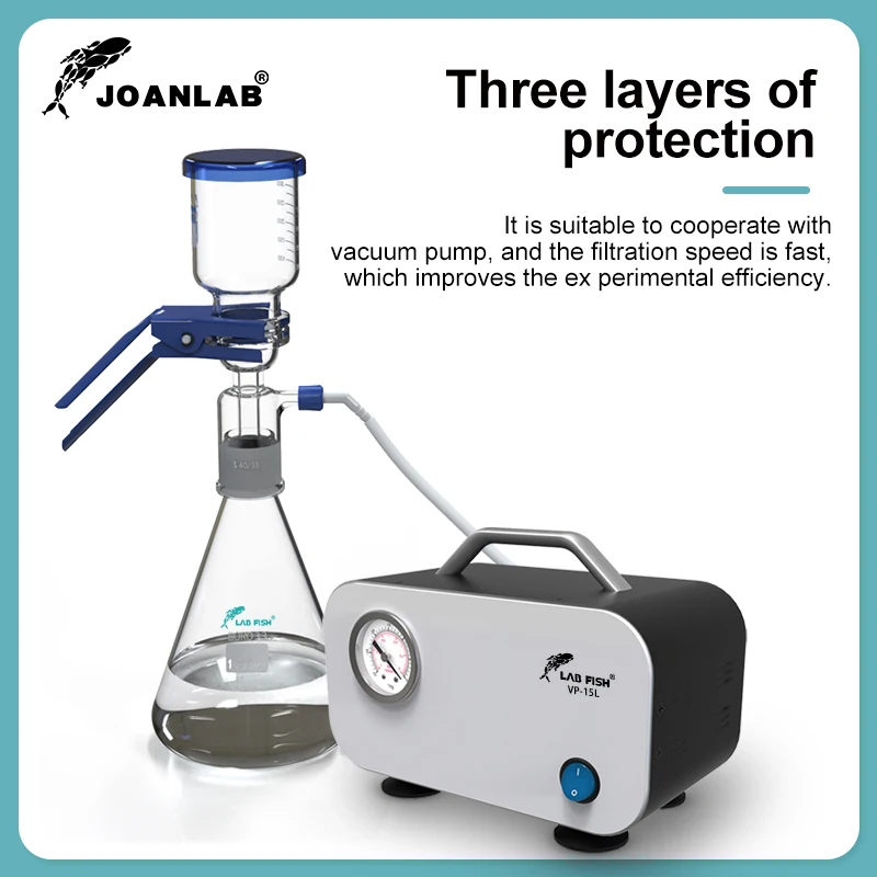 JOANLAB 1000ml Vacuum Filter Apparatus Lab Equipment Glass Filter Sand Core Liquid Solvent Membrane Filter With Rubber Tube