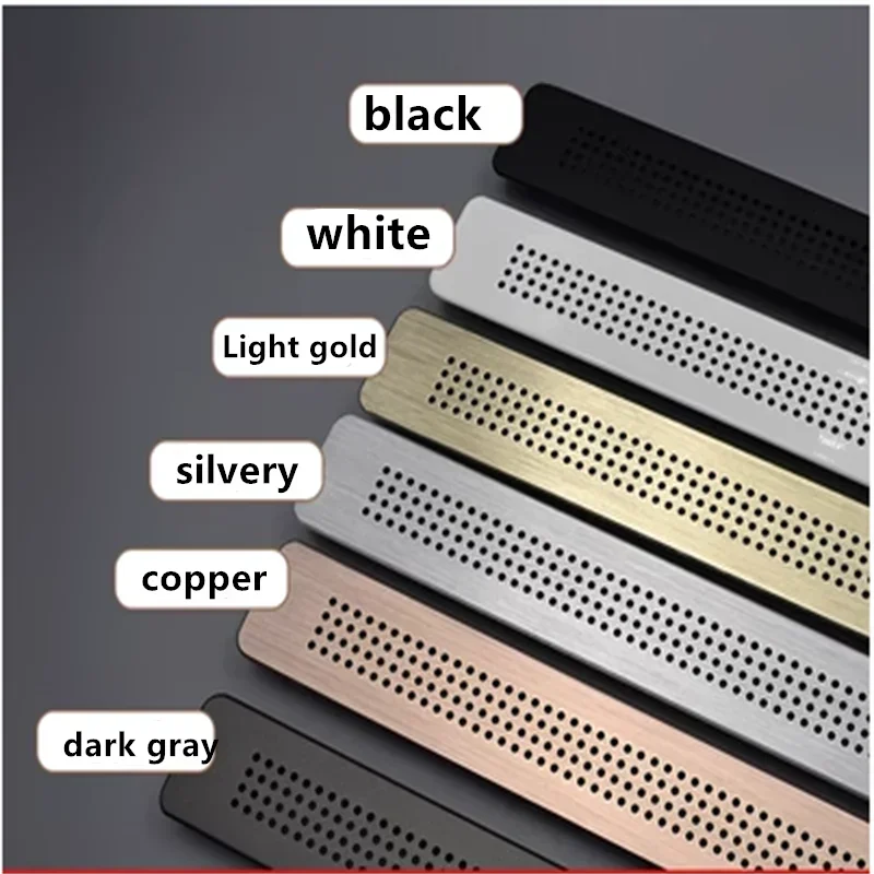1 stücke Aluminium legierung atmungsaktive Mesh rechteckige flache Lüftungs haube, Kleider schrank, Schuhs chrank, dekorative Lüftungs gitter