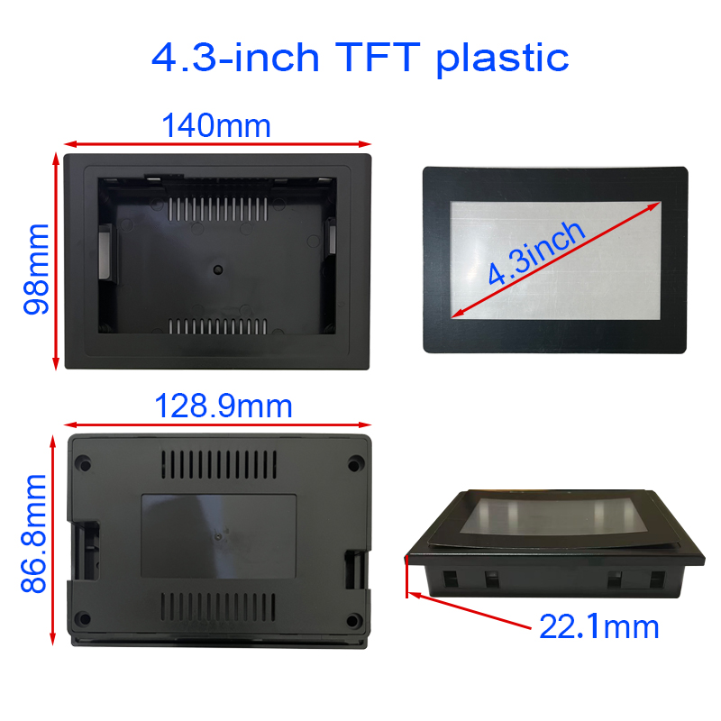 Пластиковый корпус для модуля TFT ЖК-дисплея 3,5/4,3/5/5/7 дюймов