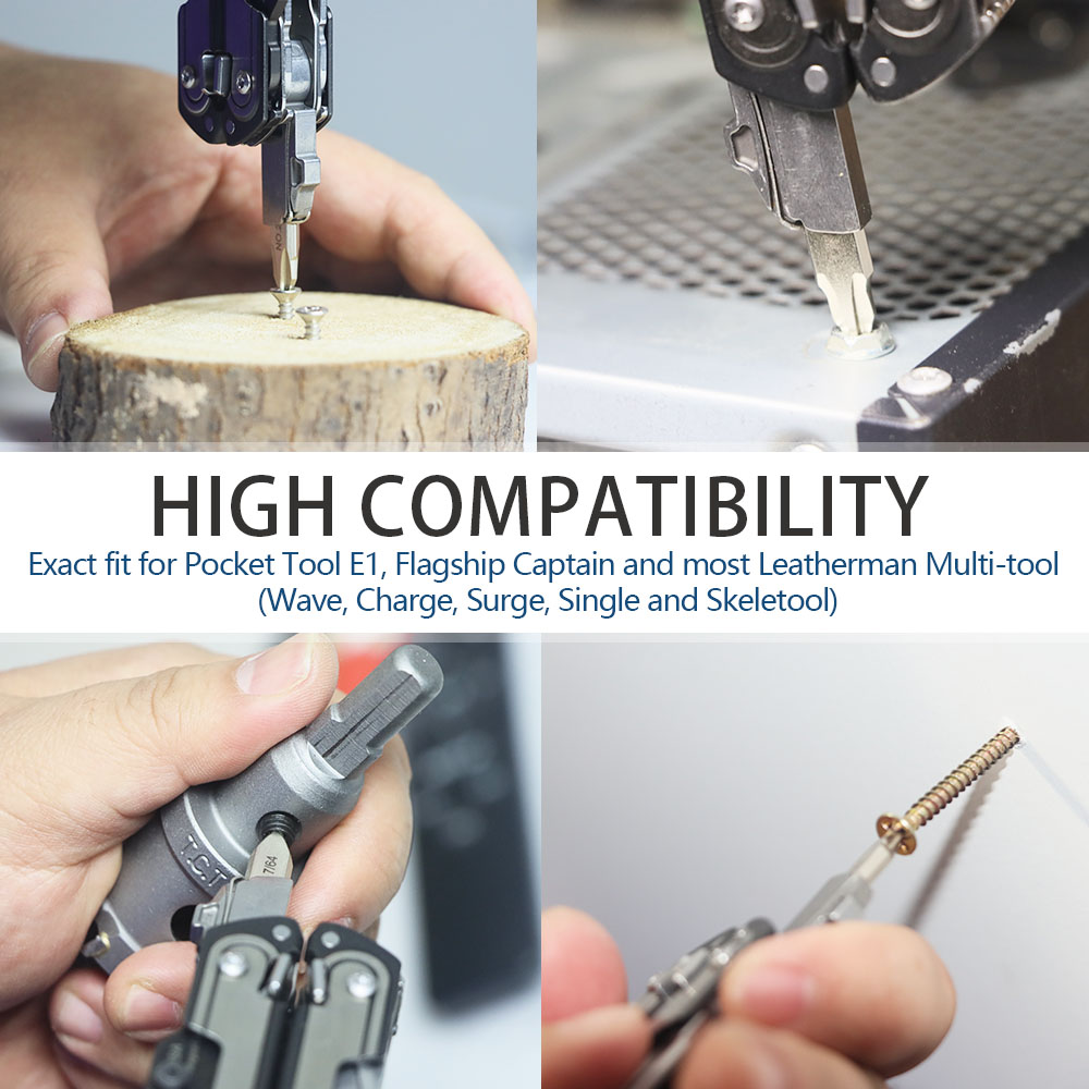 Набор плоских бит MORETOPGOOD для аксессуаров для многофункциональных инструментов Leatherman, 20 шт. двусторонние адаптеры для отверток