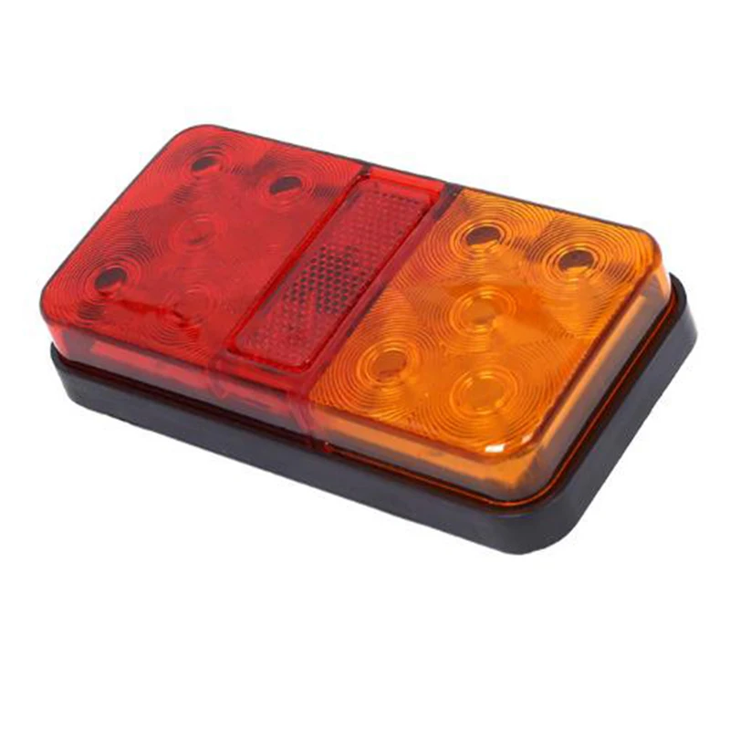 Feux arrière à 10LED pour camion, remorque, caravane, bus, Hurhome, 12V, 1 pièce