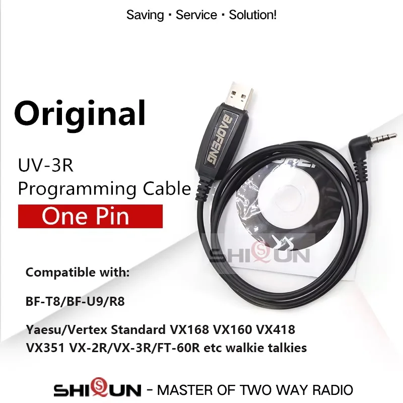 Bộ Đàm BAOFENG Cáp Lập Trình Cho UV-3R UV 3R Cáp Y Cắm Cho Động Yaesu/Đỉnh Chuẩn VX168 VX160 VX418 VX351 VX-2R/VX-3R/FT-60R
