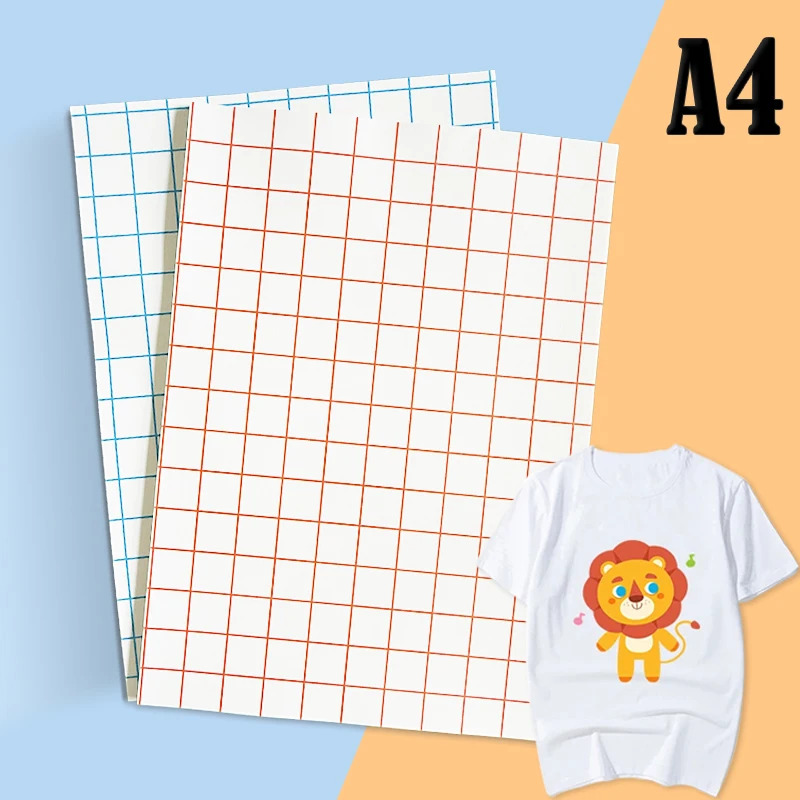 A4 10/20 Lenzuola Carta per Trasferimento di Calore a getto d'inchiostro T-shirt in Cotone Carta per Trasferimento Nero Scuro Carta Bianca Chiesa per Tessuto di Cotone 100%