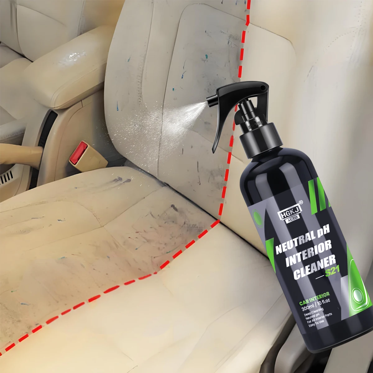 Auto Innen Reiniger Mittel Decke Reiniger Leder Flanell Gewebt Stoff Wasser Frei Mehrzweck Auto Dash Reinigung Werkzeug HGKJ S21