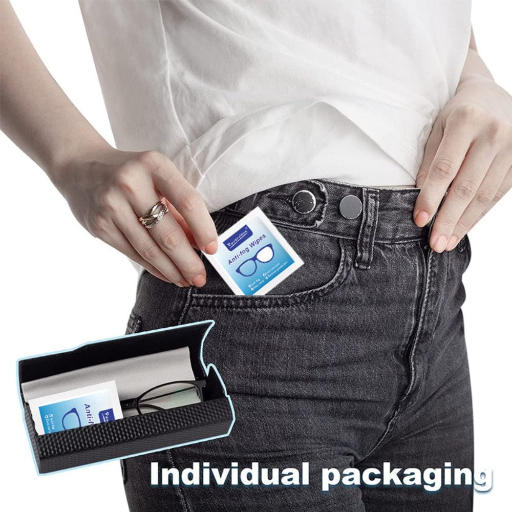 使い捨てメガネクリーナー,防曇,防塵,レンズクリーニング,サングラス,電話スクリーン,1箱あたり100個