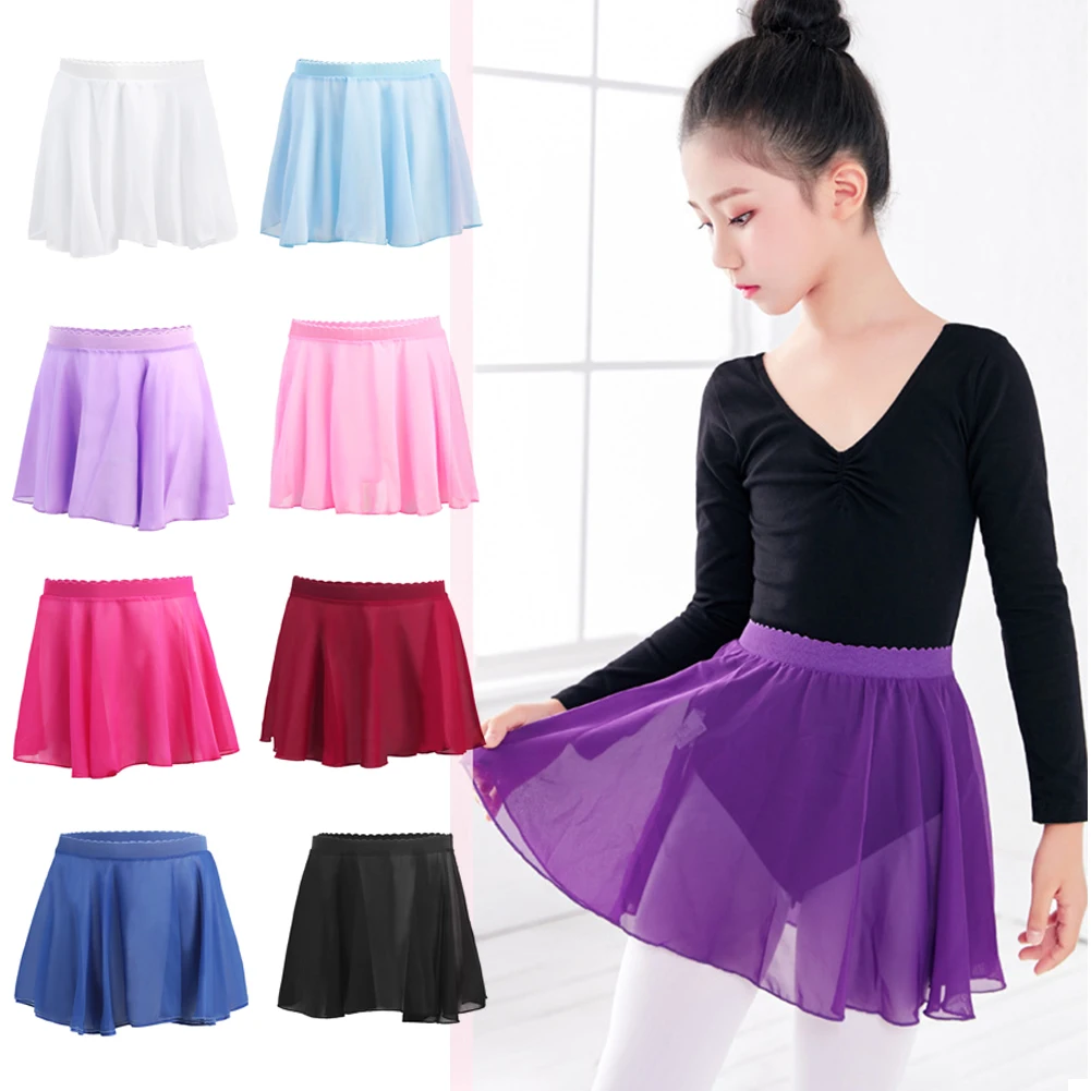 Ballettrock für Mädchen, Kleinkinder, Chiffon, Wickelkleider, verstellbarer Tanzkleidungsrock, Ballerina-Tanzkleidung