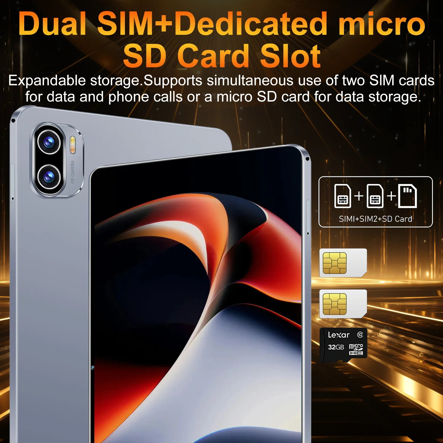Versión Global nueva tableta Pad Original 11,6 pulgadas HD 5K Android 13 16GB + 1T 16MP + 32MP 12000mAh 5G Dual SIM WiFi GPS