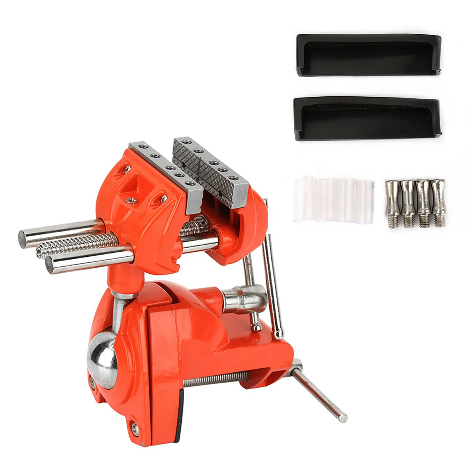 Mini 360° Rotating Clamp Vise Adjustable 70mm Jaw Width Vise Table Clamp for Workbench Woodwork Milling Vise