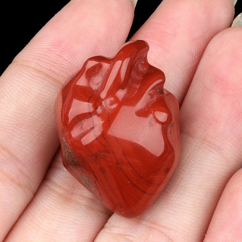 2 st Mini Menselijk Hart Model Standbeeld Natuurlijke Kristal Steen Amethist Quartz Tijgeroog Chakra's Liefde Kerst Decor diy gift hot