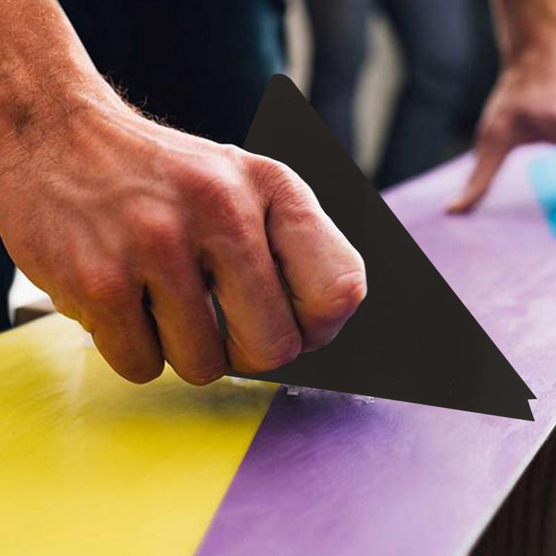 Snowboard Wax Scraper Triangle Portable Black Ski Wax Remover Snowboard Wax Removal Tool Accessories Repair Maintenance Gear